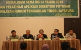 PT Jayapura Selenggarakan Sosialisasi SEMA 14 2010 PT Jayapura Selenggarakan Sosialisasi SEMA 14 2010